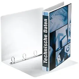 Esselte 10 Esselte Präsentationsringbücher 4-Ringe weiß 4,4 cm DIN A4