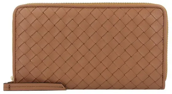 abro Piuma Geldbörse Leder 19 cm  braun