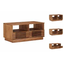 vidaXL Couchtisch mit Schubladen Braun Mangoholz 85 x 45,5 x 40 cm