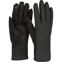 Stylebreaker Touchscreen Handschuhe Zick-Zack bestickt Schwarz Einheitsgröße