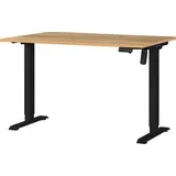 Germania Schreibtisch höhenverstellbar, 120 x 119 x 80 cm schwarz, 120x119x80 cm