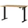 Germania Schreibtisch höhenverstellbar, 120 x 119 x 80 cm schwarz, 120x119x80 cm