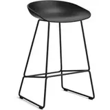 Barhocker About A Stool AAS38 Black powder coated steel black 2.0 75 cm H