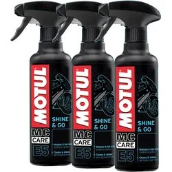 3x 400ml Motul Shine Hochglanz-tiefen-pflege-mittel Pumpspray Kunststoffpflege: Motul: 103000