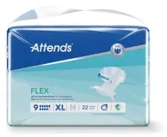 Attends Slip Flex 9 Inkontinenz Pants, mit Hüftgürtel 206911 , 1 Packung = 22 Stück, extra large