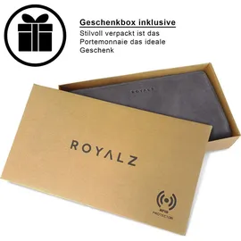 ROYALZ Helena Vintage Geldbörse Damen navy grau