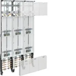 Hager ZL53Q8N Komplettfeld, universZ, 1350mm, 6 Zählerplätze, 3-Punkt, 3-feld