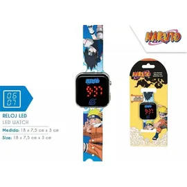 Kids Licensing Naruto LED-Uhr 0 mm Gehäuse Blau Riemen Blau