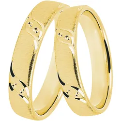 Trauring »Schmuck Geschenk Silber 925 Trauring Ehering Partnerring LIEBE«, 87868815-68 gelbgoldfarben