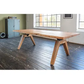 KAWOLA Esstisch WOODY Akazie massiv Natürliche Baumkante 200x100cm