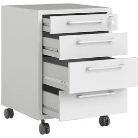 Möbel Kraft Success Rollcontainer 48,2 x 49,1 x 68,2 cm Weiß