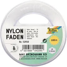 Folia Nylonfaden auf Spule 0,5 mm 100 m transparent Schmuck