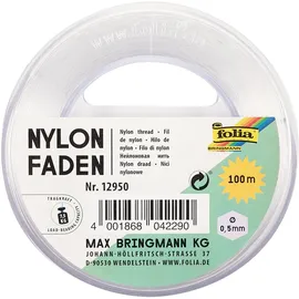 Folia Nylonfaden auf Spule 0,5 mm 100 m transparent Schmuck