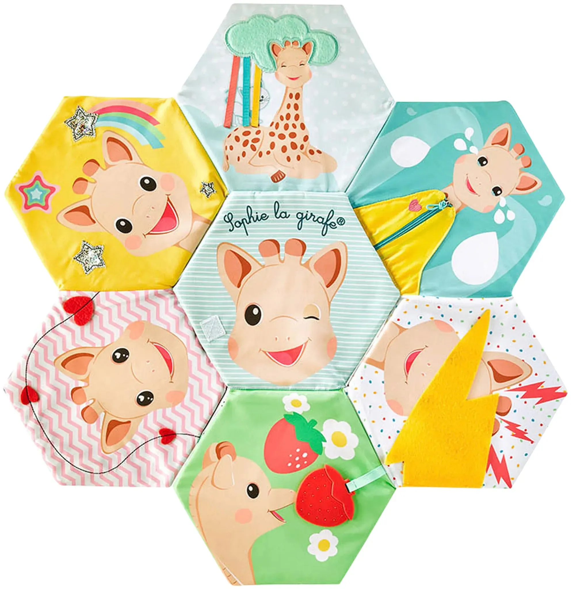 Sophie la girafe 5 Sinne Lern-Spielmatte, mehrfarbig
