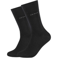 Camano Unisex CA-Soft Socken 2er Pack Schwarz