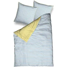 Traumschlaf Capri Gestreift Blau 135 x 200 cm + 80 x 80 cm