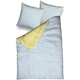 Traumschlaf Capri Gestreift Blau 135 x 200 cm + 80 x 80 cm