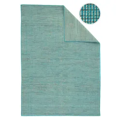 Morgenland Kelim Teppich - Trendy - Arvin - türkis - 90 x 60 cm - rechteckig