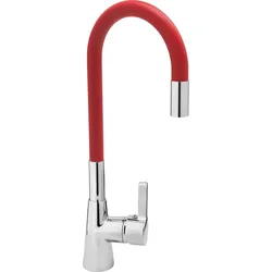 Küchenarmatur Flexible, rot, Wasserhahn, Spültischarmatur, Mischbatterie