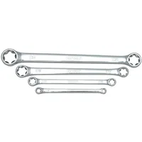 KS Tools CHROMEplus TX-E-Doppel-Ringschlüssel-Satz, 4-teilig