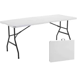 Oviala Business Set aus Gartenklapptisch und -stühlen 180 cm - Oviala