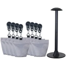 Siena Garden Zubehör-Set für Schutzhüllen 23,5 cm x 23,5 cm x 26,5 cm Hellgrau