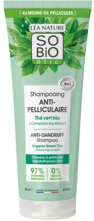 So'Bio Étic Anti-Schuppen Shampoo Grüner Tee Bio Und Ausgleichender Komplex Tube 250ml