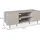 Idimex Zelda Lowboard 150 cm Kaschmir/Hellgrau MDF/Metall
