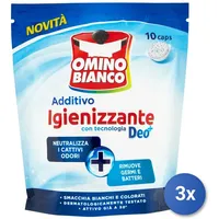 3x Omino bianco Fleckentferner Stoffe Tabs 10 Stück Hygiene Deo Made IN Italy