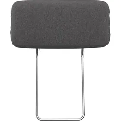Kopfstütze SIT & MORE "Padua", grau (dunkelgrau), B:52cm H:22cm T:12cm, Polsterauflagen, Kopfstütze Nackenstütze Sofa-Zubehör