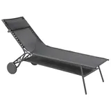 Lafuma Miami II Sonnenliege 80 x 0 x 0 cm Grau