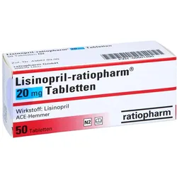 Lisinopril-ratiopharm 20 mg Tabletten 50 St