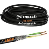 Lapp Lapp, 10m LiYCY Steuerleitung 7x1 mm2 - geschirmte Datenleitung Schwarz
