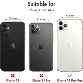 Apple iPhone 11 Pro Max Leder Case schwarz