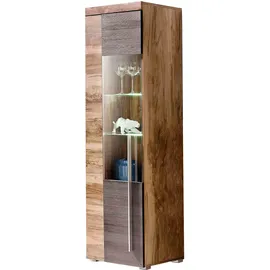 OTTO home Standvitrine Roger 55 x 35 x 160 cm Braun