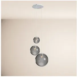 s.luce Orb 3-flg. 60 cm rund weiß Glas, Metall