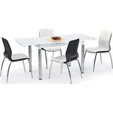 99rooms L31 Esszimmertisch aus Glas Weiß