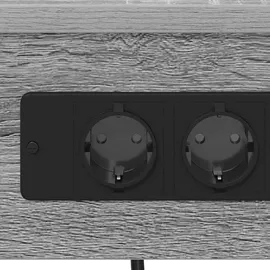 vidaXL Nachttisch mit Ladestation Grau Sonoma 41 x 31 x 51 cm