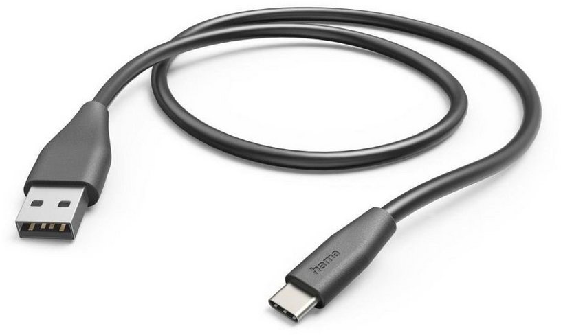 Produktbild Hama USB-Kabel Ladekabel, USB-A - USB-C, 1,5 m, Schwarz USB-Kabel
