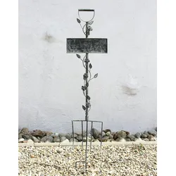 Ambiente Haus Rankhilfe Gabel Garten 92110 Rankgitter aus Metall H-130 cm B-28 cm Kletterhilfe