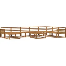 vidaXL Gartenlounge Outdoor-Sofagarnitur braun