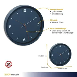 TFA-Dostmann Analoge Wanduhr