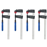 Vago-Tools 4x Schraubzwinge 200 x 50 mm Leimzwinge Klemmzwinge Einhandzwinge