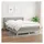 vidaXL Boxspringbett mit Matratze Hellgrau 140x200 cm Stoff