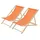 ECD Germany Sonnenliege 117 x 52 x 83 cm Orange