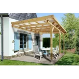 Weka Terrassenüberdachung 671 514 x 271 x 306 cm natur