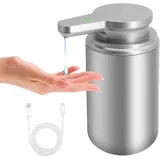 Automatischer Seifenspender (400 Ml), Edelstahl, Mit Sensor, Infrarot-seifenspender, Bewegungssensor, Usb-c-ladeanschluss, Elektrisch, Für Küche Und Bad