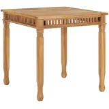 vidaXL Garten-Esstisch 80x80x80 cm Massivholz Teak
