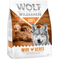 Wolf of Wilderness 1kg Soft Wide Acres Huhn Wolf of Wilderness Hundefutter trocken