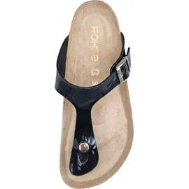ROHDE Zehentrenner Pantolette Metallic-Optik Alba 5600, Größe:38 EU,
